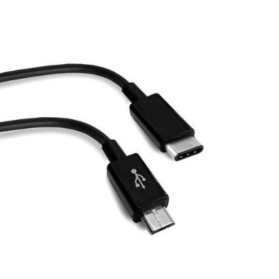CABLE TEXTILE C A MICRO USB MOW! BLACK
