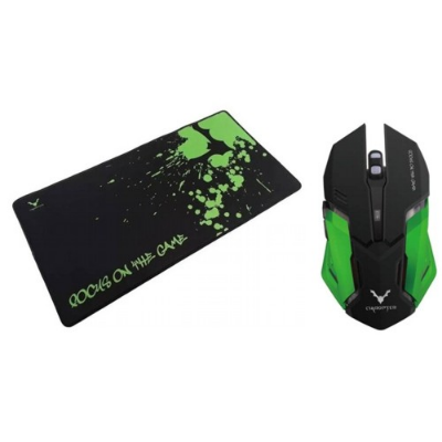 COMBO GAMER WESDAR MOUSE + PAD XL - GREEN
