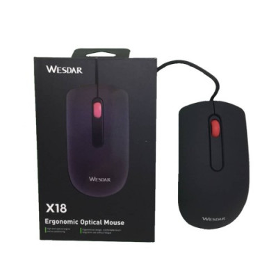 MOUSE WESDAR X18 BLACK